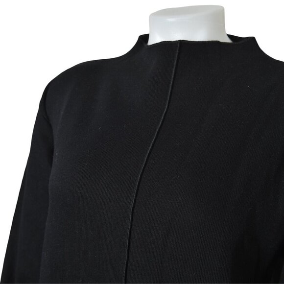 NWT Zara Black Sweater Ribbed Long Sleeve Size Medium - Picture 5 of 10